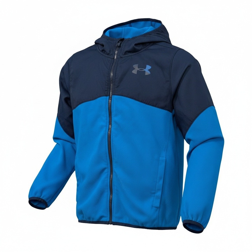 Under Armour ColdGear Kids Hooded Fleece Lined Jacket Blue‎ Youth M